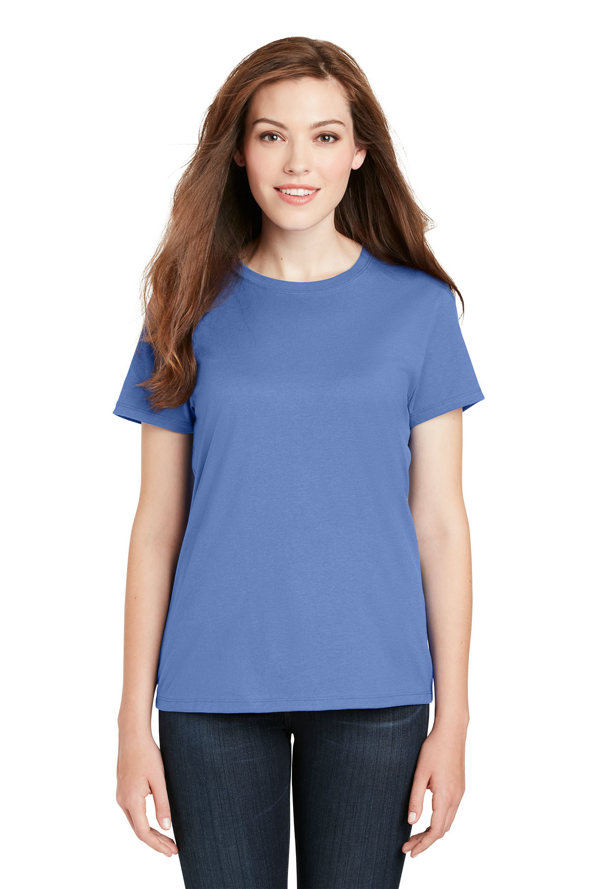 *CLEARANCE* Hanes® Ladies Nano-T® Cotton Crew Neck T-Shirt - Color ...